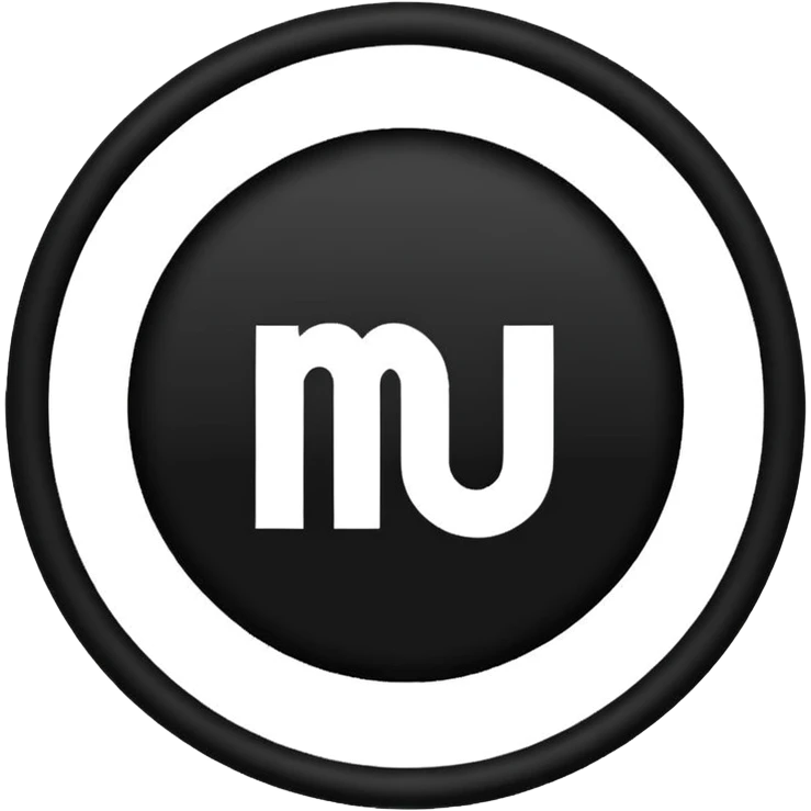 Black circle with “MB” written on in the middle of it. Nothing else no holes or anything. emoji