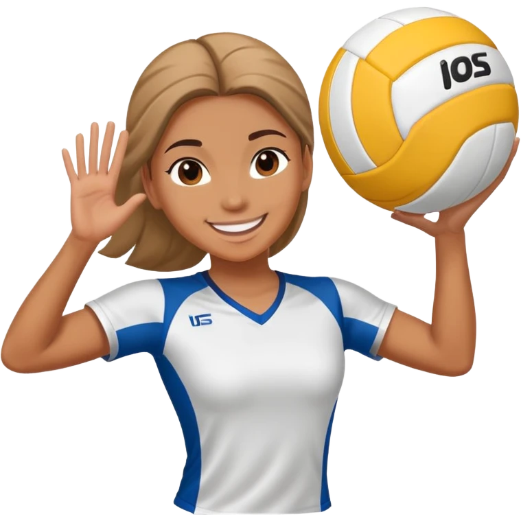 Girl playing volleyball  emoji