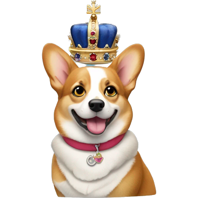 Queen Elizabeth the corgi emoji
