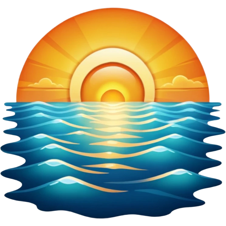 Sunrise with a sharm emoji