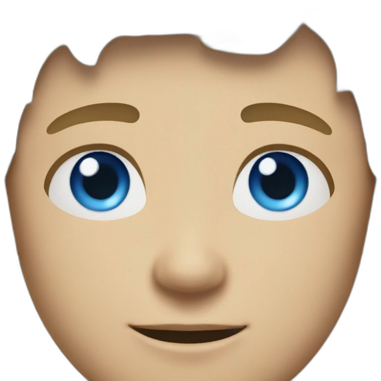 Young man, blue eyes, light short haired, ux/ui designer emoji