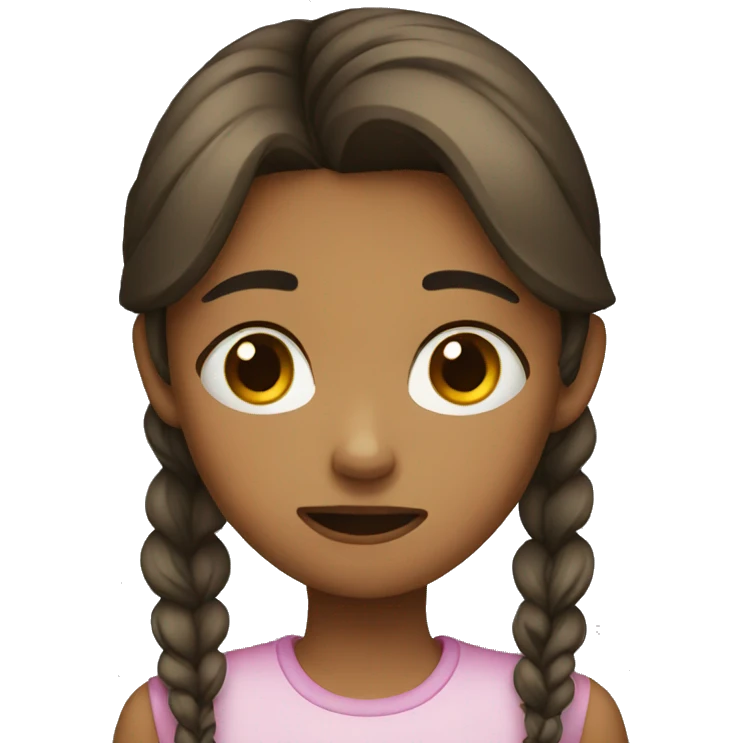 a girl crying emoji