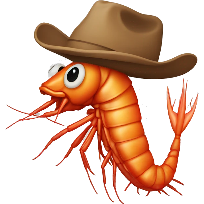 Cowboy shrimp emoji
