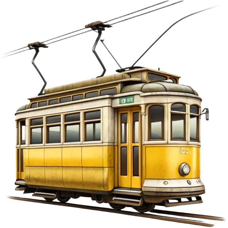 classic yellow Lisbon tram emoji
