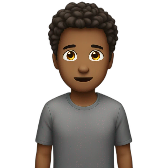 No reaction boy emoji