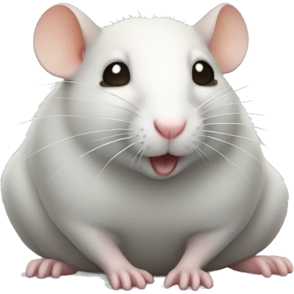 realistic fat rat emoji