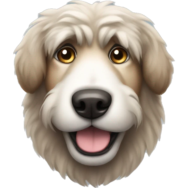 fluffy big dog emoji