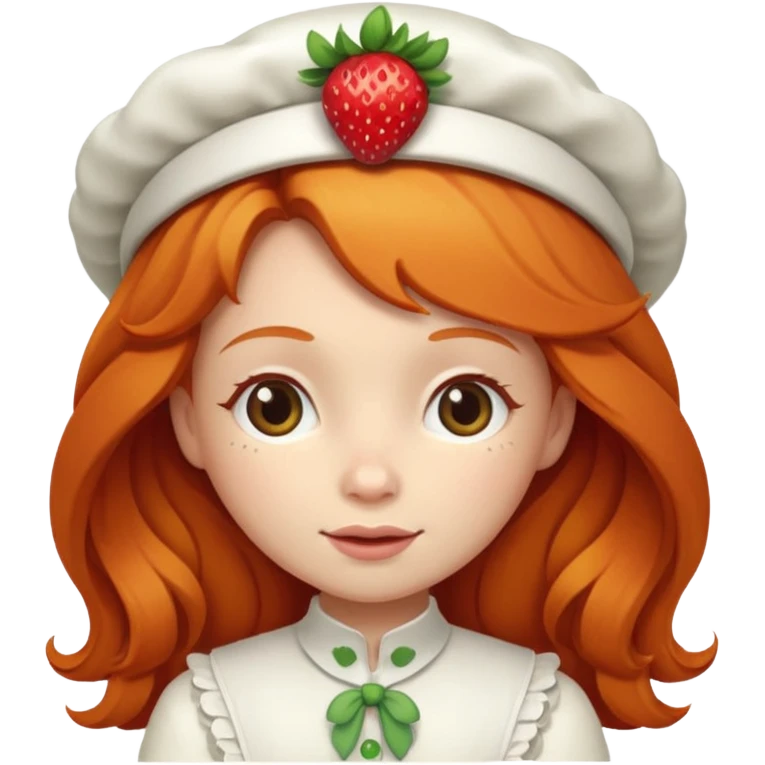 strawberry shortcake ginger girl emoji