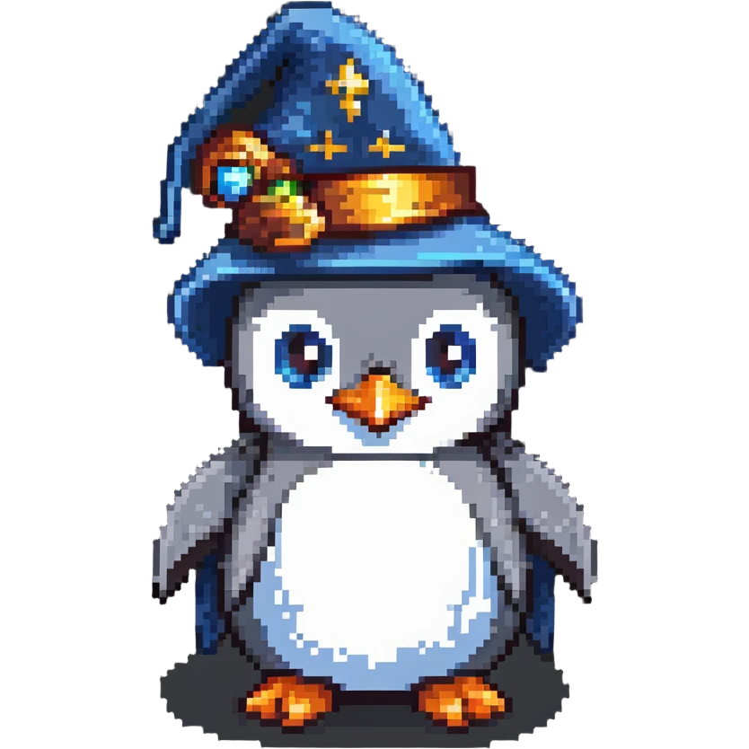 penguin wizrad emoji