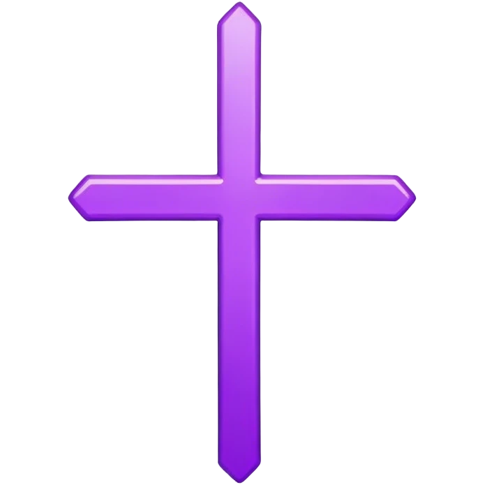 Purple aesthetic cross  emoji