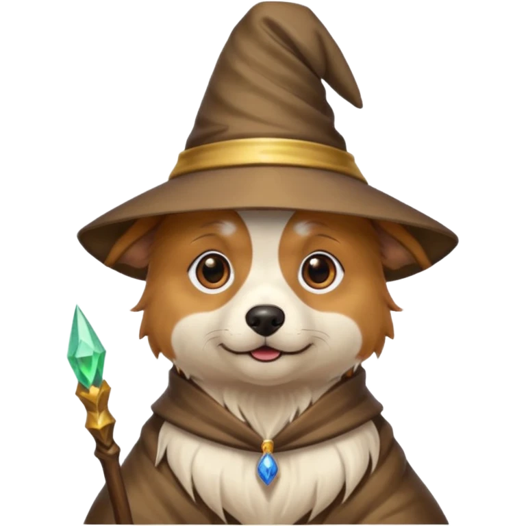 Dog wizard emoji