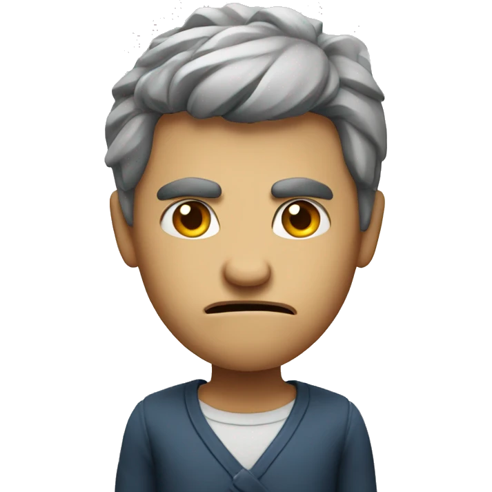 a slightly angry person emoji