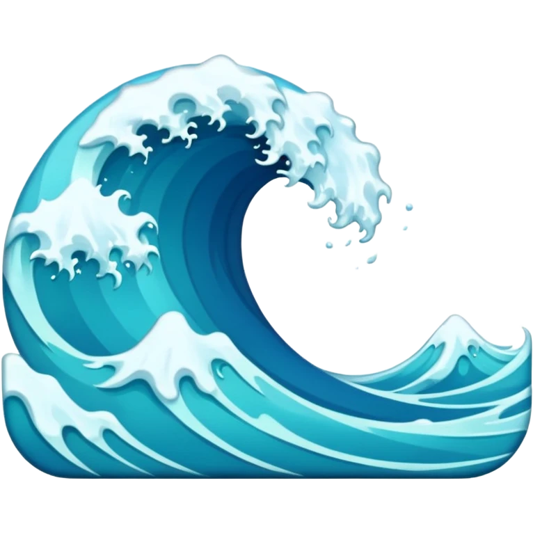 blue wave emoji