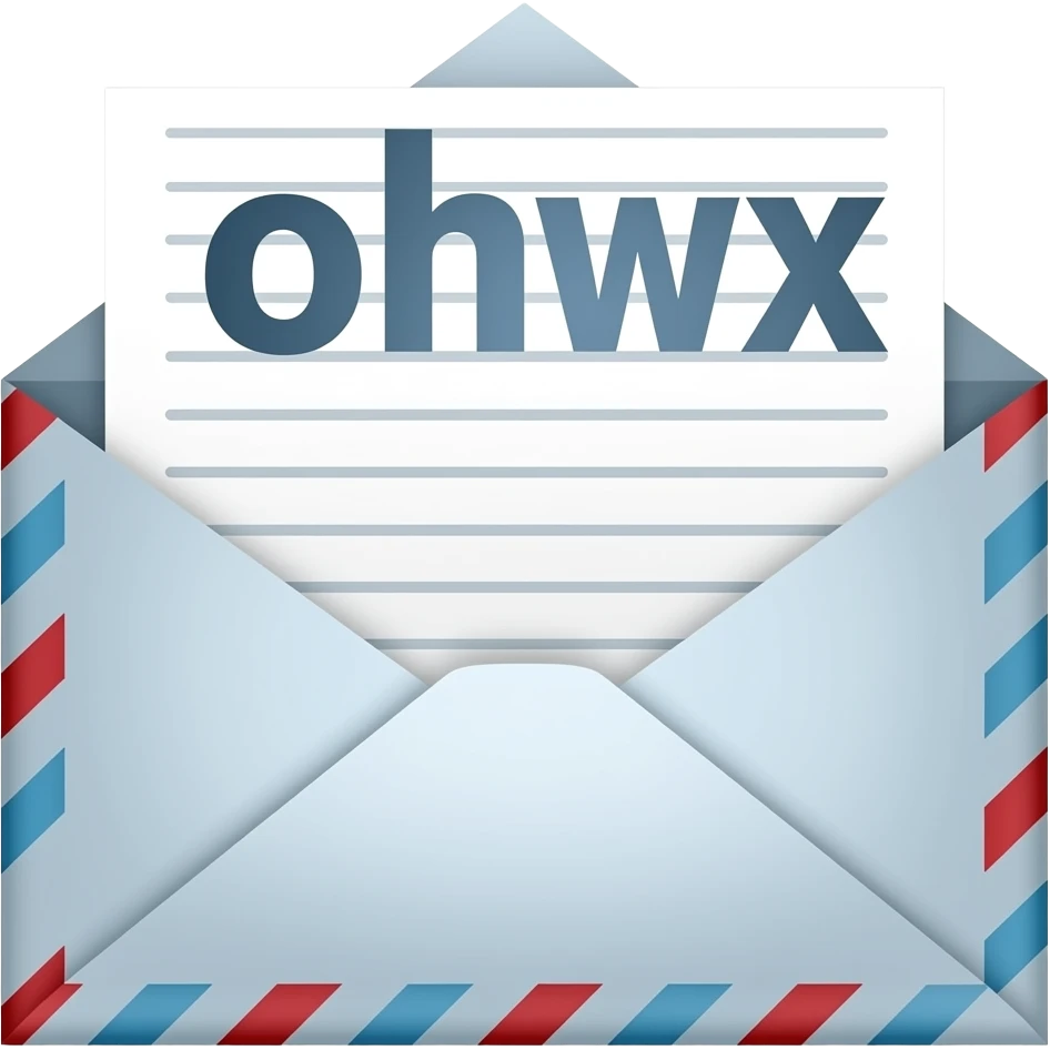 Mailing label emoji