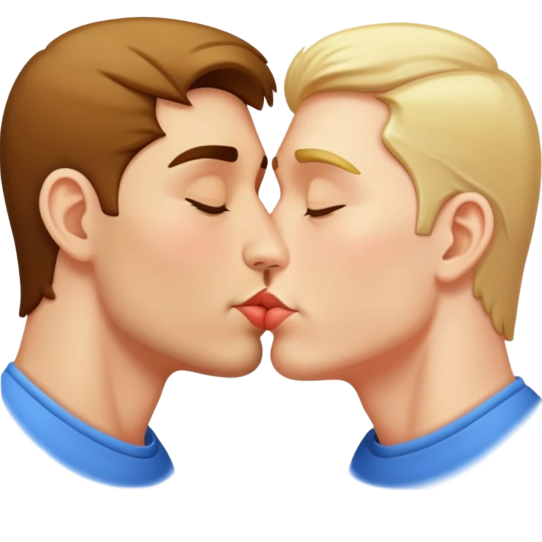 two men kissing emoji