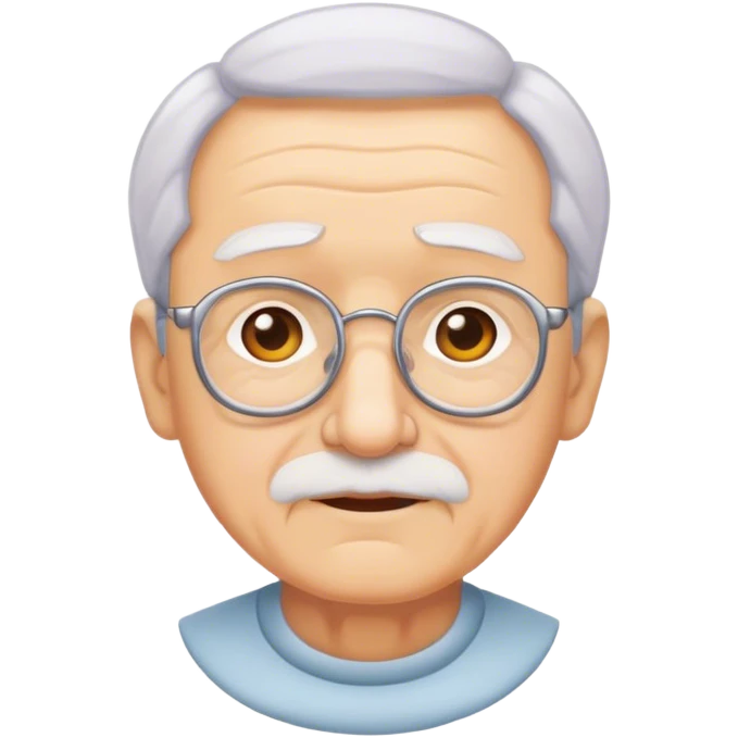 grandfather in full growth emoji