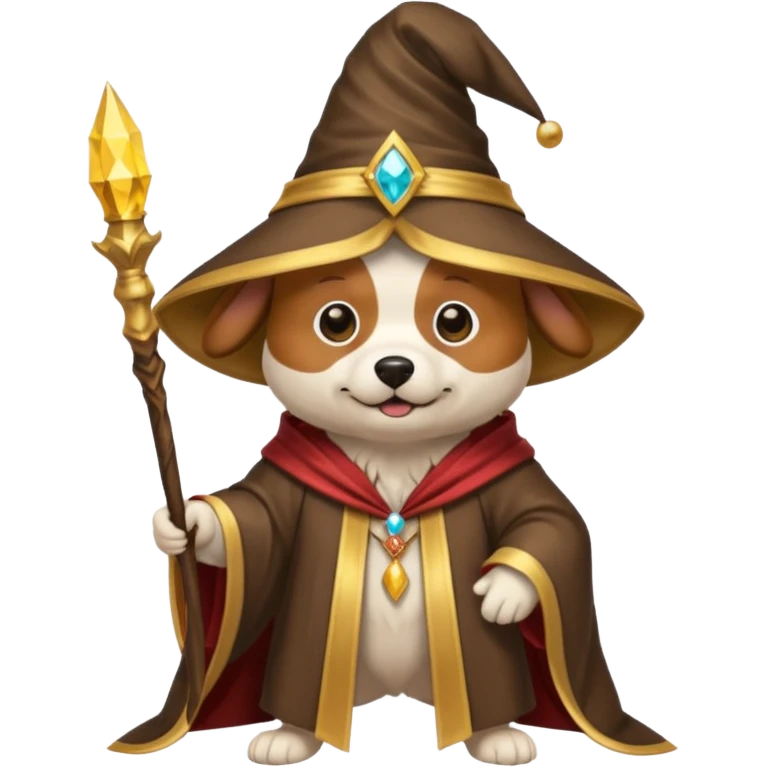 Dog wizard emoji