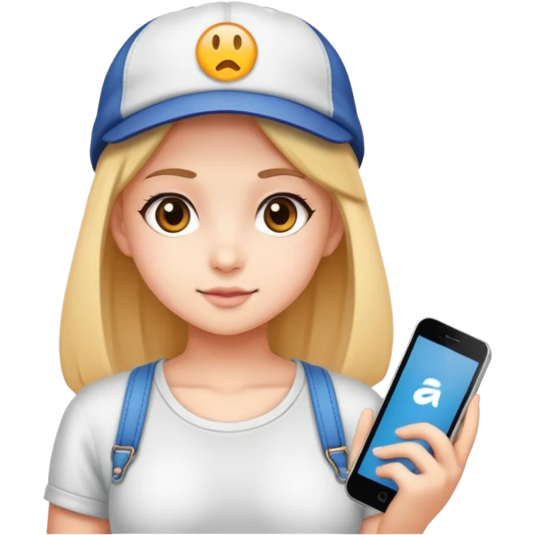 6 breast size of a 15 year old girl in a cap and  emoji