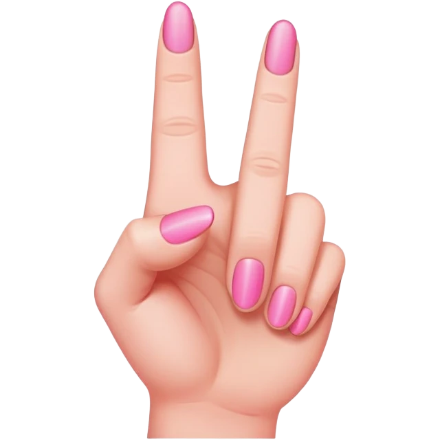 Pink Middlefinger emoji