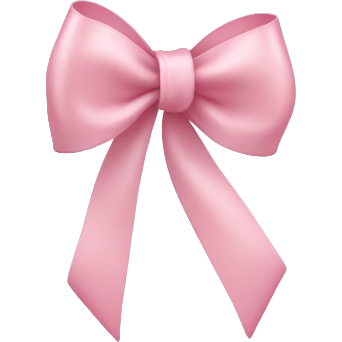 Light pink thin ribbon bow emoji