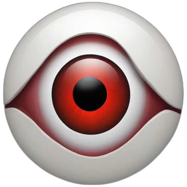 cyborg red eye emoji