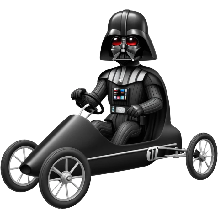 Darth Vader’s two cylinder cyclekart with advanced rugged suspension and steering  emoji