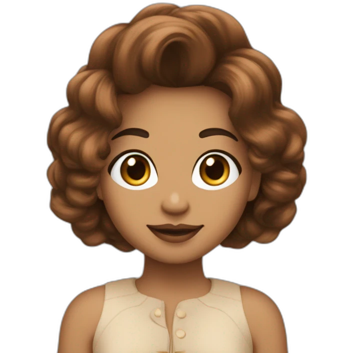 Quero carinha com cabelo marron chanel emoji