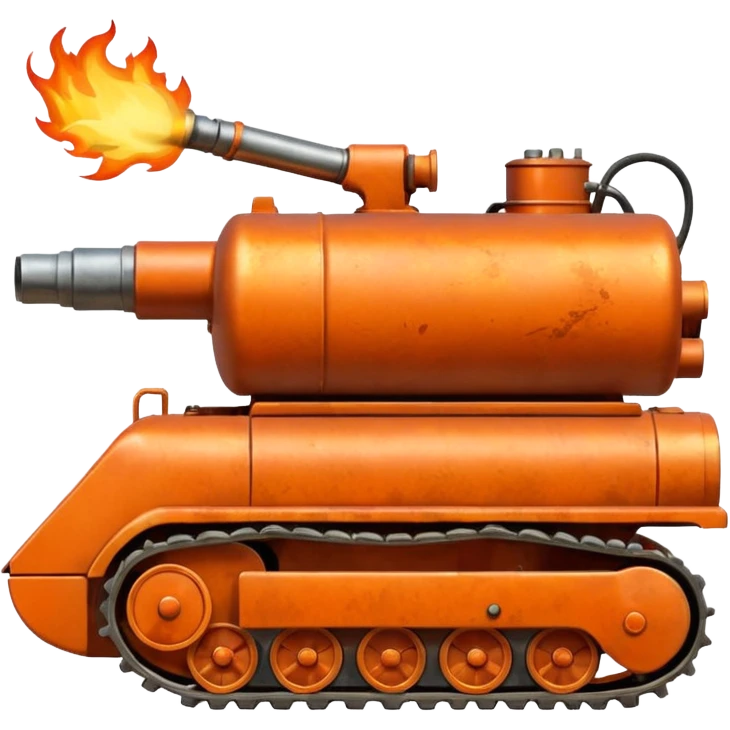 flame thrower with tank emoji