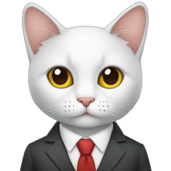cat in a suit emoji