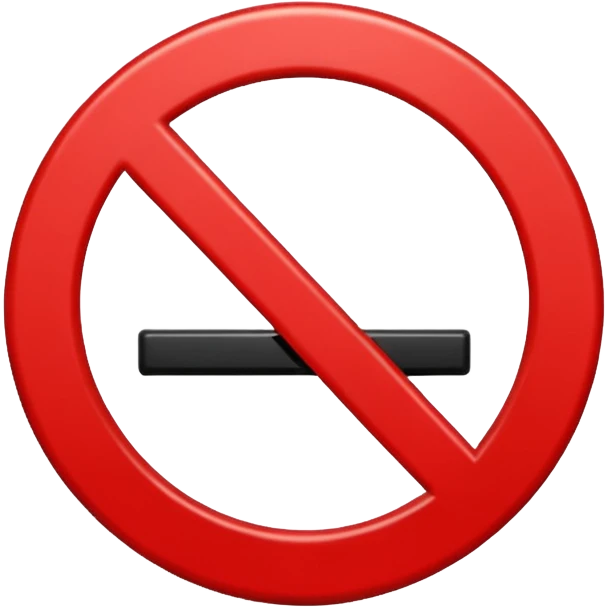 Símbolo De proibido ter buraco emoji