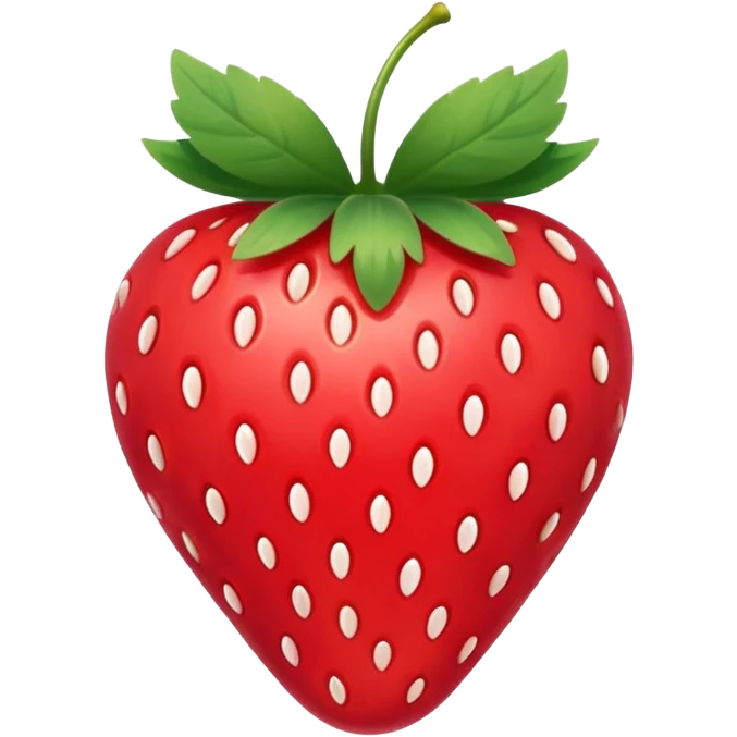 A strawberry with a bow cute emoji