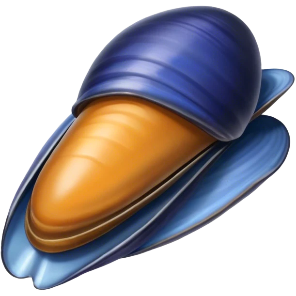 Blue mussel emoji