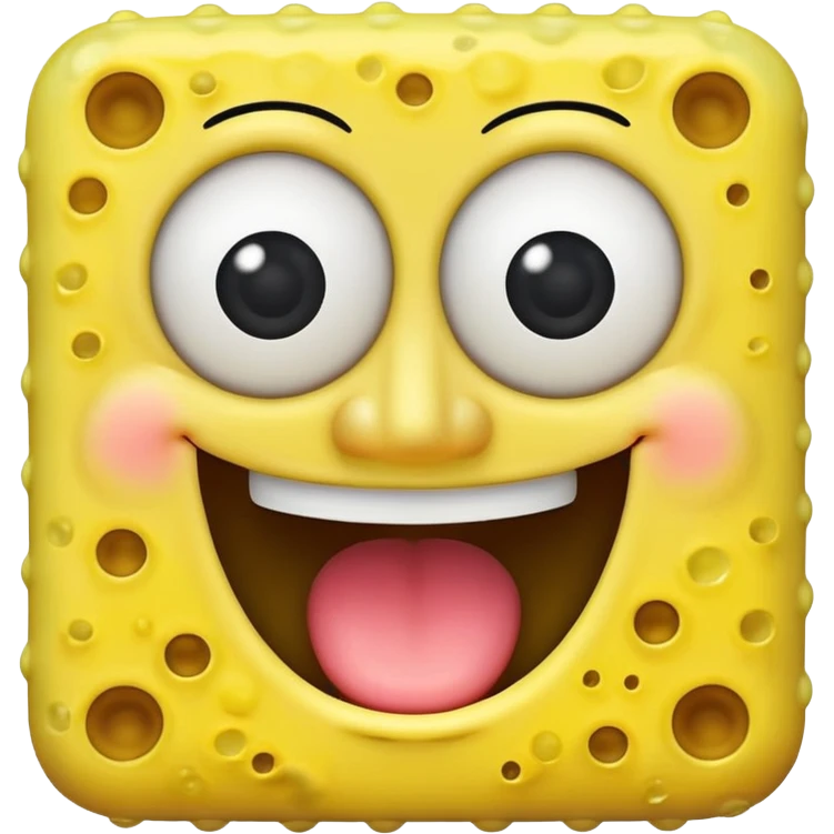 spongebob smiling emoji