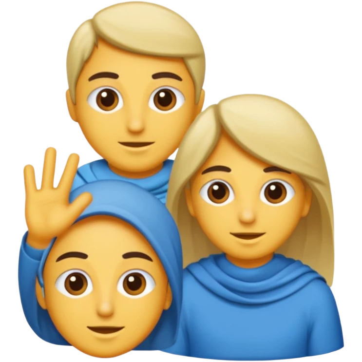 Arka plan mavi kare ve içinde bir beyaz tik işareti var  emoji