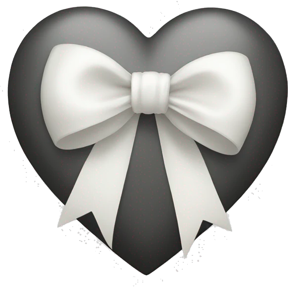 heart with white ribbon bow emoji