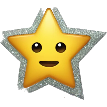 Star with glitter emoji