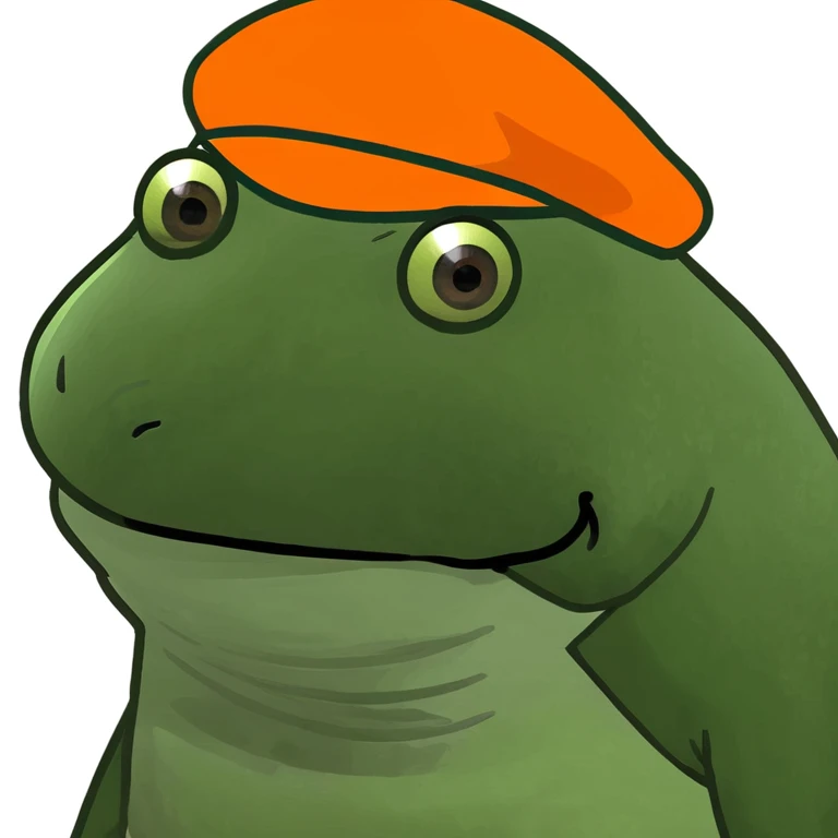 bufo with orange cap emoji