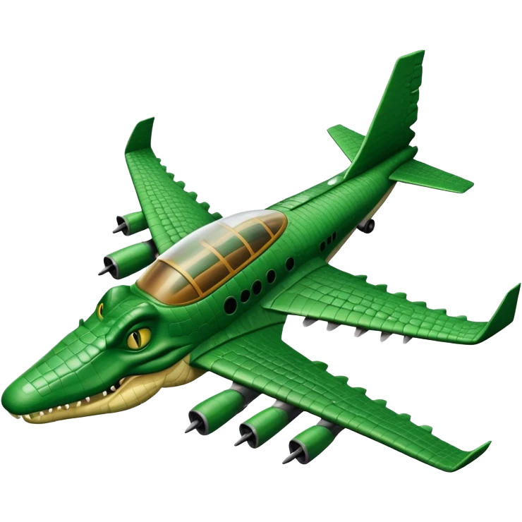 Bombordilo crocodillo with a plane body emoji