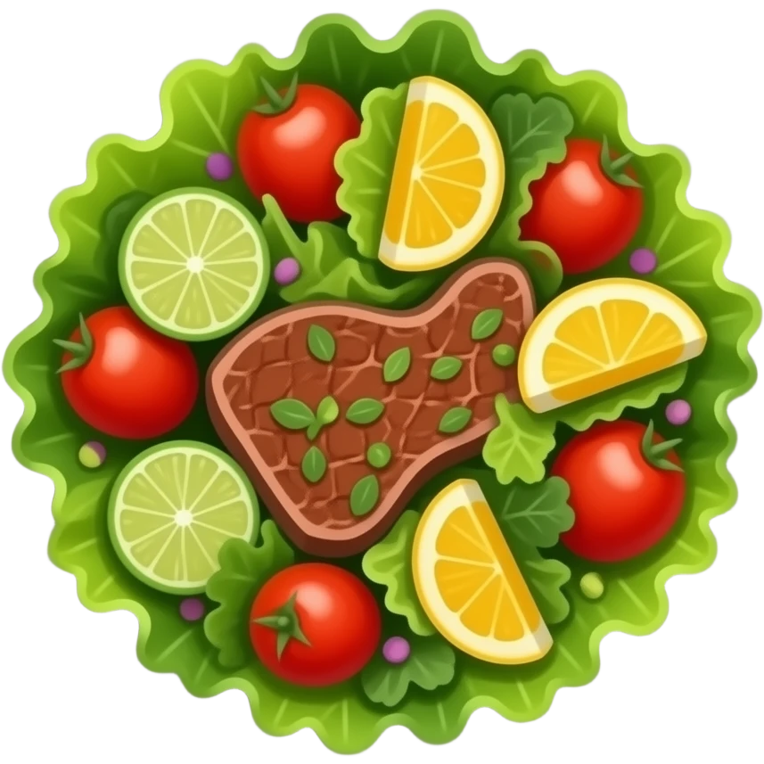 steak salad emoji
