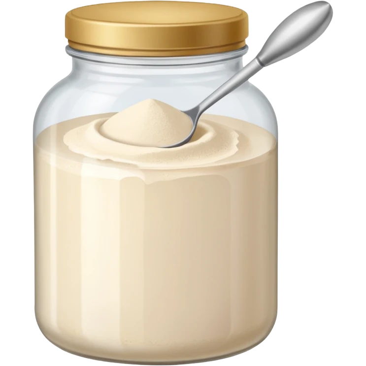 1 scoop de colageno (en un tarro) emoji