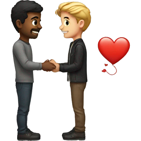 Guy that is in love with a girl emoji