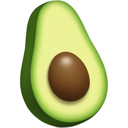 Half avocado with legs and arms emoji