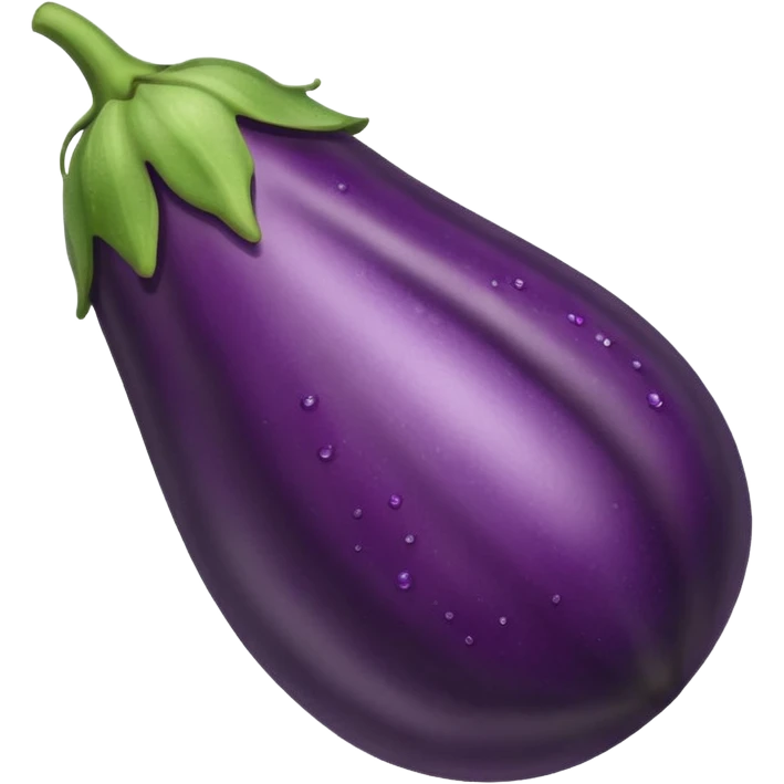 Eggplant sweating emoji