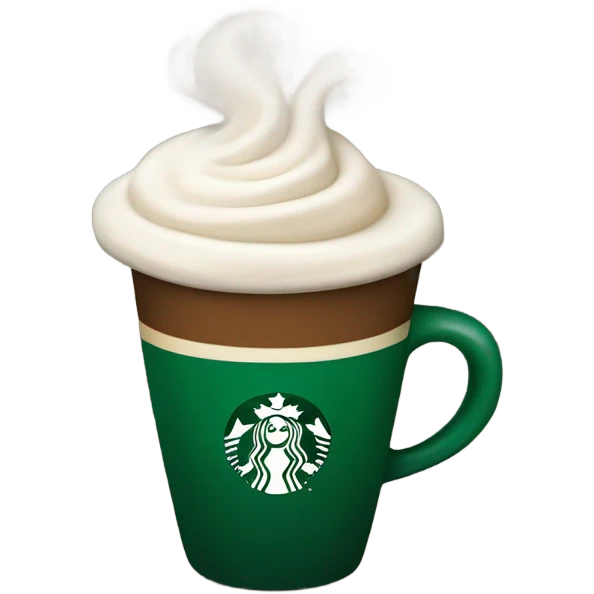Starbucks coffee emoji