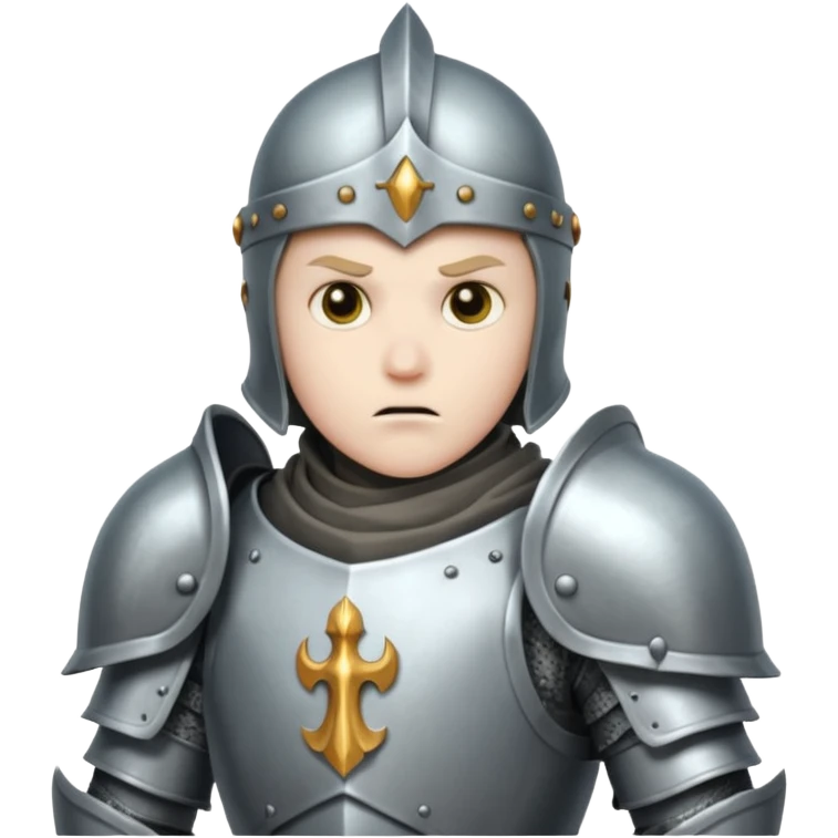 ghost knight with armor about to embark on an adventure  emoji