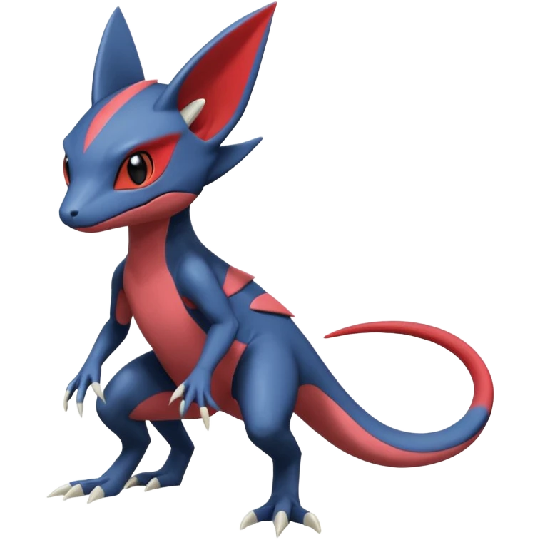 Heliolisk-Sneasel-Salandit-Cyclizar-Genesect-Pokémon, full body emoji