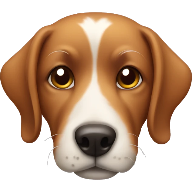 dog with a heart emoji