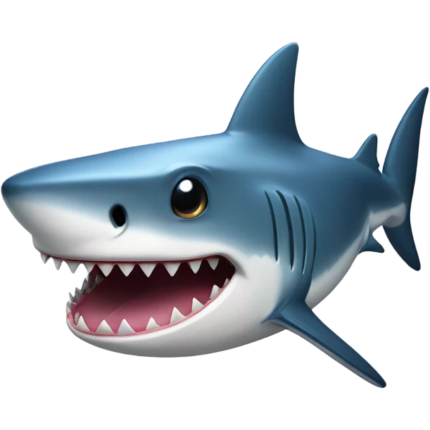 shark with a s emoji