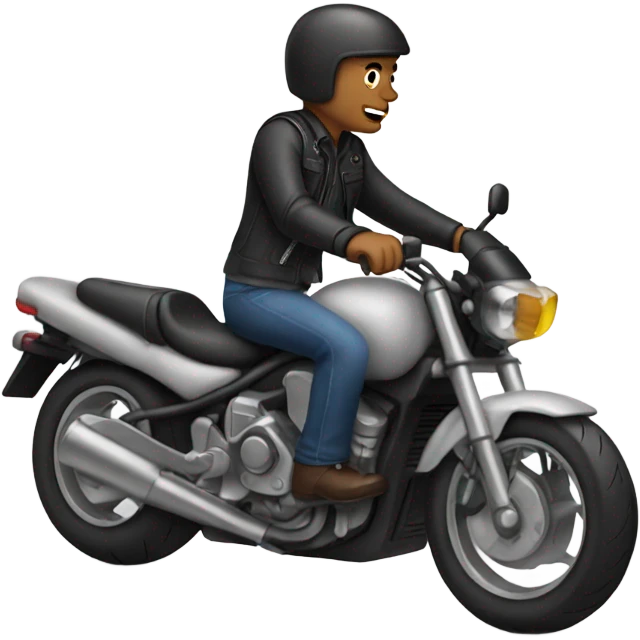 Me on motorcycle  emoji