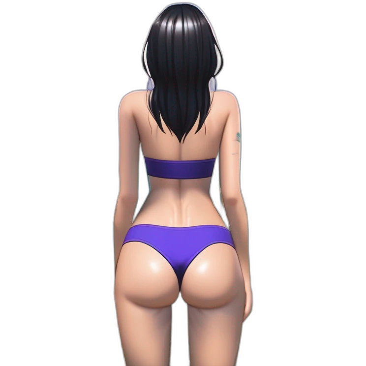 nico robin full body pawg tiny swimsuit bottom back focus emoji